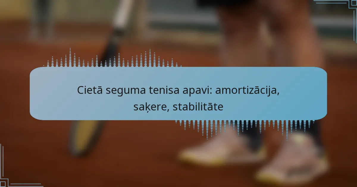 Cietā seguma tenisa apavi: amortizācija, saķere, stabilitāte