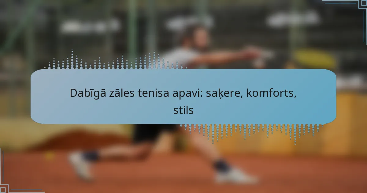 Dabīgā zāles tenisa apavi: saķere, komforts, stils