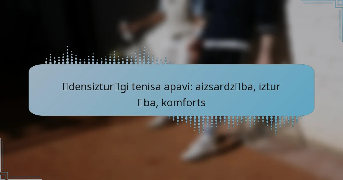 Ūdensizturīgi tenisa apavi: aizsardzība, izturība, komforts