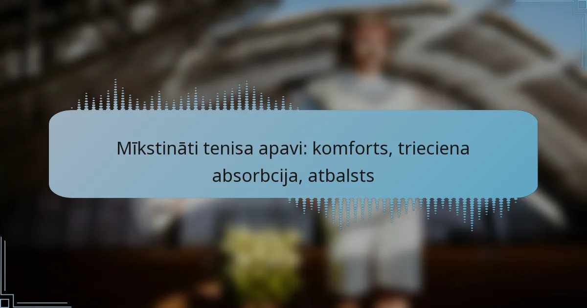 Mīkstināti tenisa apavi: komforts, trieciena absorbcija, atbalsts