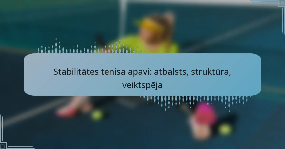 Stabilitātes tenisa apavi: atbalsts, struktūra, veiktspēja
