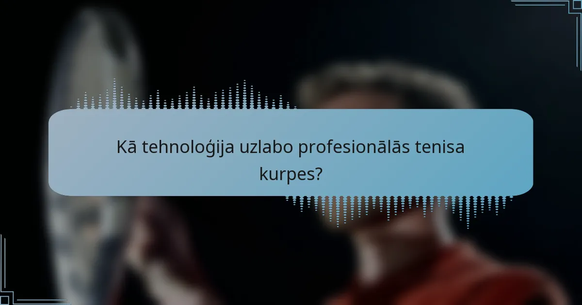 Kā tehnoloģija uzlabo profesionālās tenisa kurpes?
