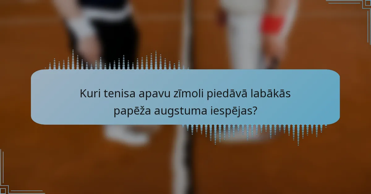 Kuri tenisa apavu zīmoli piedāvā labākās papēža augstuma iespējas?